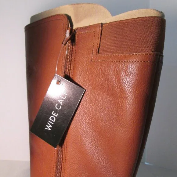 Naturalizer Leather Jaya Wide Calf Riding Boot NWT Sz 6 - Picture 11 of 13